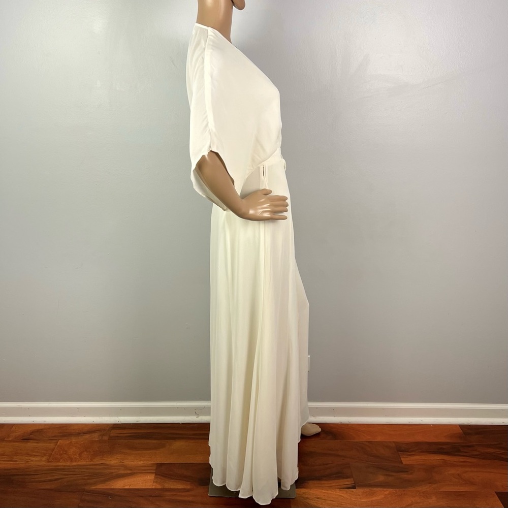 NEW REFORMATION IVORY WRAP MAXI DRESS - Picture 6 of 10